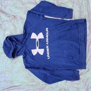 Under Armour Mens Blue Hoodie Sweater, Medium!